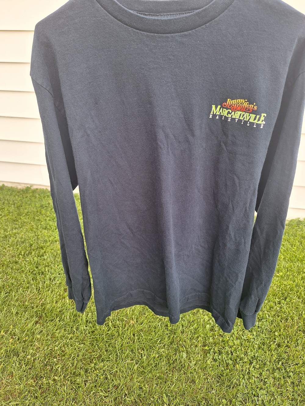 Jimmy Buffett Margaritaville/Nashvolle Navy Long Sleeve Tee.  Mens M